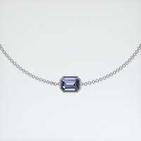 0.98 Ct.Tw. Gemstone Bracelet, 18K White Gold 1