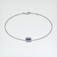 0.98 Ct.Tw. Gemstone Bracelet, 18K White Gold 2