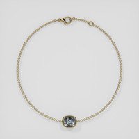 <span>1.32</span>&nbsp;<span class="tooltip-light">Ct.Tw.<span class="tooltiptext">Total Carat Weight</span></span> Grey Spinel Bracelet, 14K Yellow Gold 3