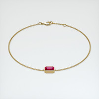 <span>1.03</span>&nbsp;<span class="tooltip-light">Ct.Tw.<span class="tooltiptext">Total Carat Weight</span></span> Ruby Bracelet, 14K Yellow Gold 2