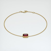 <span>1.16</span>&nbsp;<span class="tooltip-light">Ct.Tw.<span class="tooltiptext">Total Carat Weight</span></span> Ruby Bracelet, 14K Yellow Gold 2