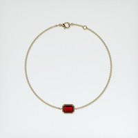 <span>1.16</span>&nbsp;<span class="tooltip-light">Ct.Tw.<span class="tooltiptext">Total Carat Weight</span></span> Ruby Bracelet, 14K Yellow Gold 3