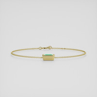 <span>1.63</span> <span class="tooltip-light">Ct.Tw.<span class="tooltiptext">Total Carat Weight</span></span> Emerald Bracelet, 18K Yellow Gold 2