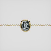 <span>1.32</span>&nbsp;<span class="tooltip-light">Ct.Tw.<span class="tooltiptext">Total Carat Weight</span></span> Grey Spinel Bracelet, 18K Yellow Gold 1