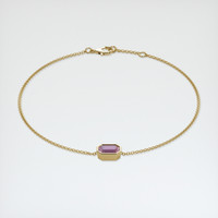 0.90 Ct.Tw. Gemstone Bracelet, 18K Yellow Gold 2