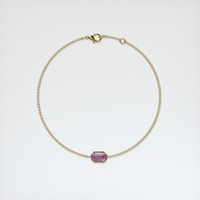 0.90 Ct.Tw. Gemstone Bracelet, 18K Yellow Gold 3