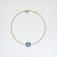 1.66 Ct.Tw. Blue Sapphire Bracelet, 18K Yellow Gold 3