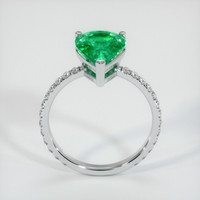 3.22 Ct. Emerald Ring, Platinum 950 3