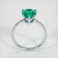 3.23 Ct. Emerald Ring, Platinum 950 3