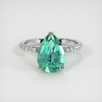 3.07 Ct. Emerald Ring, Platinum 950 1