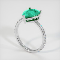 3.07 Ct. Emerald Ring, Platinum 950 2