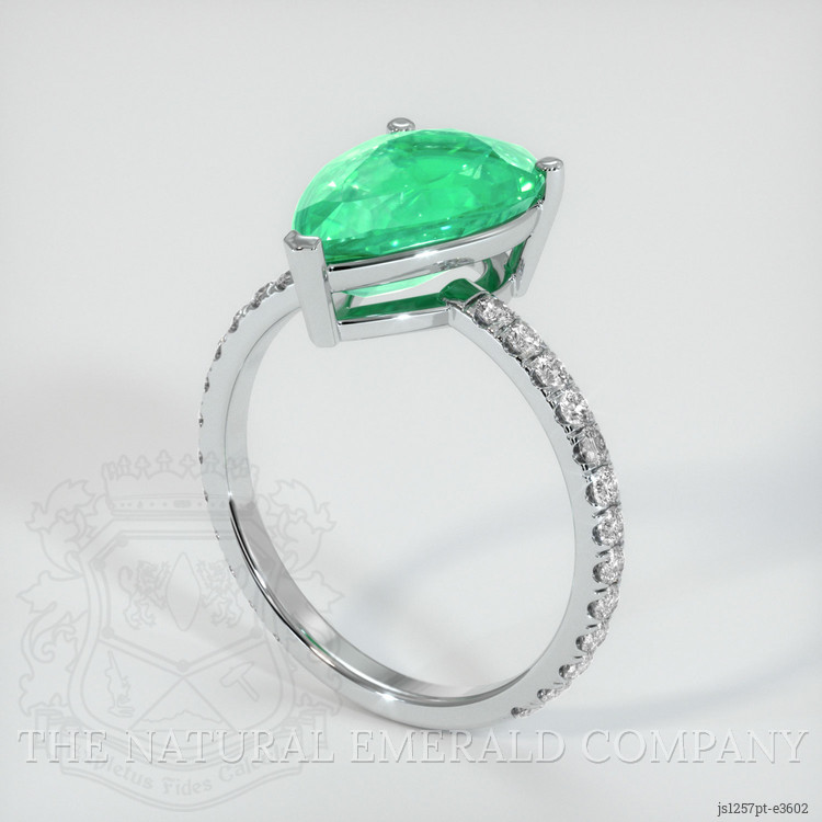 Emerald Ring 3.23 Ct. Platinum 950 | The Natural Emerald Company