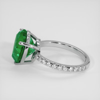 4.96 Ct. Emerald Ring, Platinum 950 4