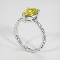 2.57 Ct. Gemstone Ring, Platinum 950 2