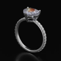 2.00 Ct. Gemstone Ring, Platinum 950 2