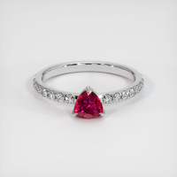 2.59 Ct. Ruby Ring, Platinum 950 1