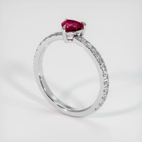 2.59 Ct. Ruby Ring, Platinum 950 2