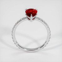 1.55 Ct. Ruby Ring, Platinum 950 3