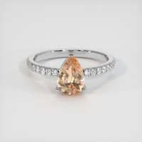 1.38 Ct. Sapphire Ring, Platinum 950 1