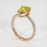 2.57 Ct. Gemstone Ring, 14K Rose Gold 2