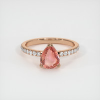 2.00 Ct. Sapphire Ring, 14K Rose Gold 1