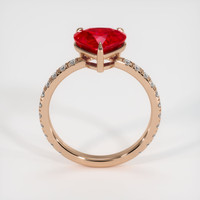 2.59 Ct. Ruby Ring, 14K Rose Gold 3