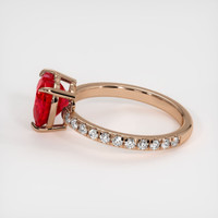 2.59 Ct. Ruby Ring, 14K Rose Gold 4