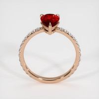 1.55 Ct. Ruby Ring, 14K Rose Gold 3