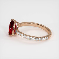 1.55 Ct. Ruby Ring, 14K Rose Gold 4