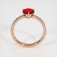 1.03 Ct. Ruby Ring, 14K Rose Gold 3