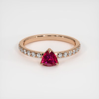 2.59 Ct. Ruby Ring, 18K Rose Gold 1