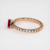 2.59 Ct. Ruby Ring, 18K Rose Gold 4