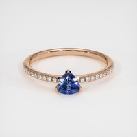 0.48 Ct. Sapphire Ring, 18K Rose Gold 1