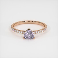 0.98 Ct. Sapphire Ring, 18K Rose Gold 1