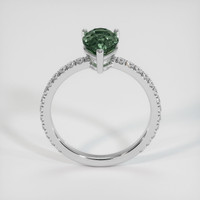 2.06 Ct. Green Sapphire Ring, 10K White Gold 3