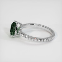 2.06 Ct. Green Sapphire Ring, 10K White Gold 4