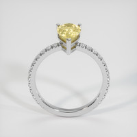 2.22 Ct. Yellow Sapphire Ring, 10K White Gold 3