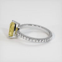 2.22 Ct. Yellow Sapphire Ring, 10K White Gold 4