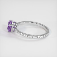 1.18 Ct. Purple Sapphire Ring, 10K White Gold 4