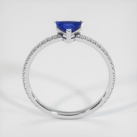 0.72 Ct. Sapphire Ring, 14K White Gold 3