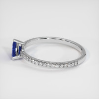 0.72 Ct. Sapphire Ring, 14K White Gold 4