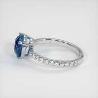 2.06 Ct. Sapphire Ring, 14K White Gold 4