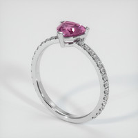 1.09 Ct. Sapphire Ring, 14K White Gold 2