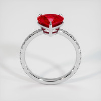 2.59 Ct. Ruby Ring, 14K White Gold 3