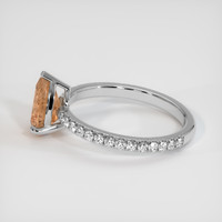 1.38 Ct. Sapphire Ring, 14K White Gold 4