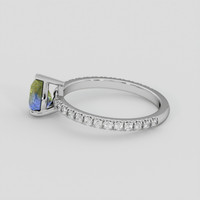1.00 Ct. Bi Color / Parti Sapphire Ring, 14K White Gold 4