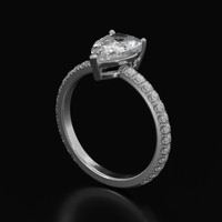 2.12 Ct. Sapphire Ring, 14K White Gold 2