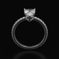 2.12 Ct. Sapphire Ring, 14K White Gold 3