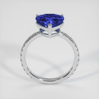 3.19 Ct. Blue Sapphire Ring, 14K White Gold 3