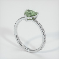 1.34 Ct. Sapphire Ring, 14K White Gold 2
